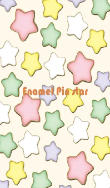 [LINE着せ替え] Enamel Pin Candy Star 120の画像1