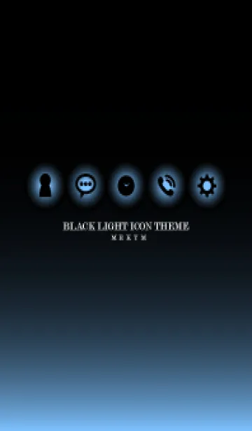 [LINE着せ替え] BLACK-LIGHT ICON THEME 8の画像1