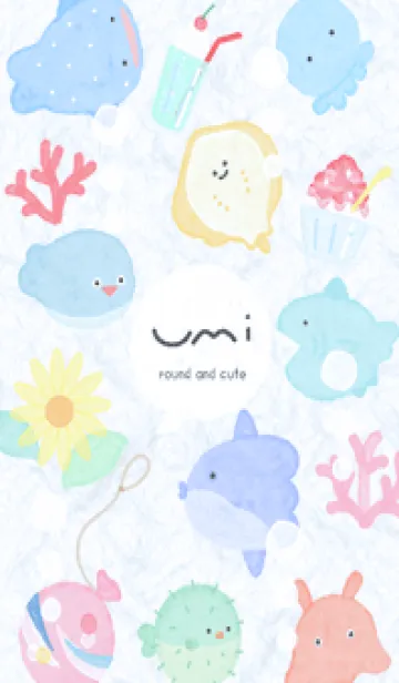 [LINE着せ替え] blue♡まあるい海15_1の画像1