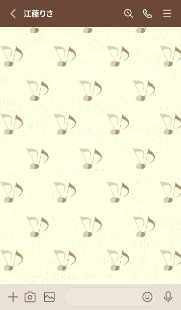 [LINE着せ替え] Clef dot 砂色の画像2