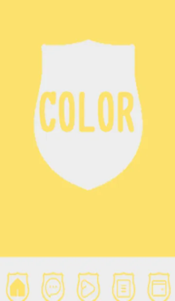 [LINE着せ替え] yellow color V31の画像1