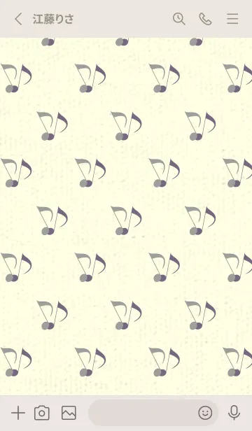 [LINE着せ替え] Clef dot アッシュグレイの画像2