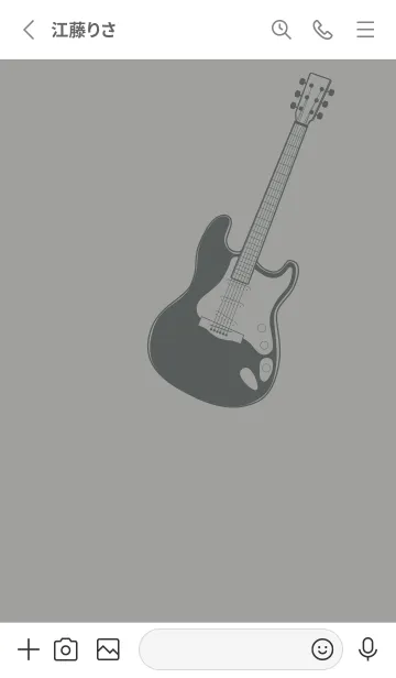 [LINE着せ替え] ELECTRIC GUITAR CLR アッシュグレイの画像2