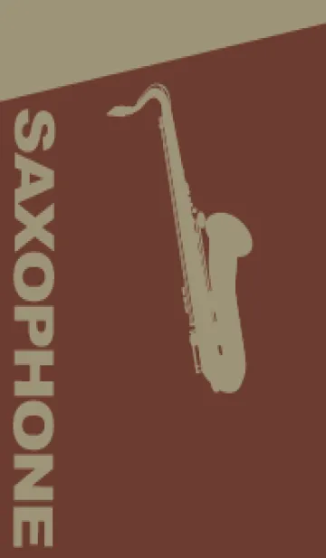 [LINE着せ替え] Saxophone CLR 栗皮茶の画像1