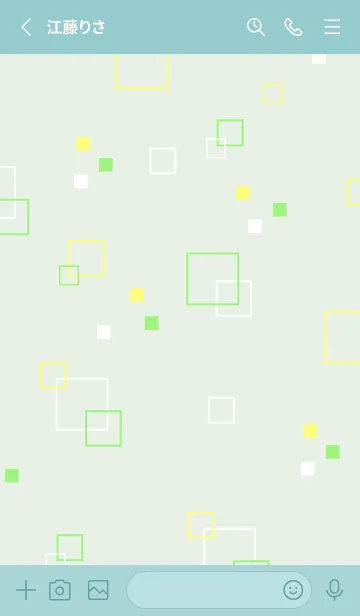 [LINE着せ替え] ポップな四角の画像2