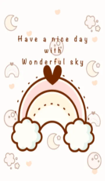 [LINE着せ替え] Happy sky theme 4 :)の画像1