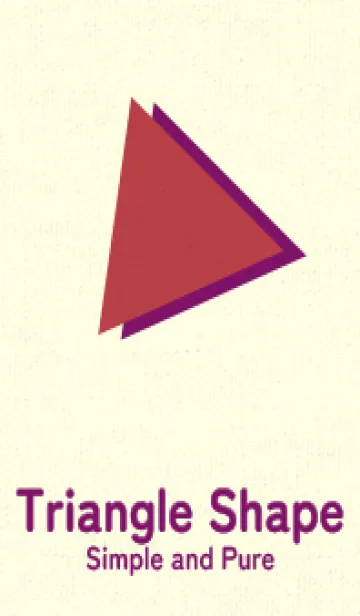 [LINE着せ替え] 三角型の着せかえ 臙脂の画像1