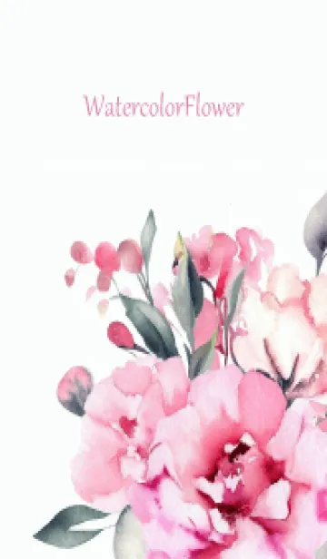 [LINE着せ替え] Watercolor Flower-hisatoto-30の画像1