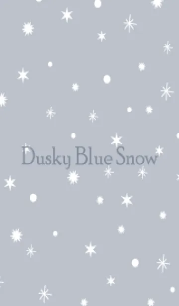 [LINE着せ替え] Dusky Blue Gray Snow.MEKYM 6の画像1