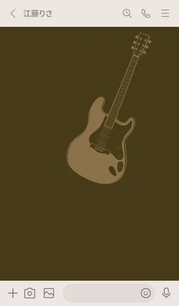 [LINE着せ替え] ELECTRIC GUITAR CLR 墨色の画像2