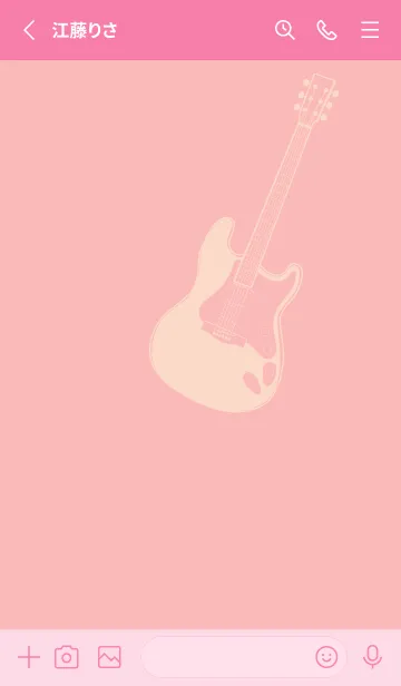 [LINE着せ替え] ELECTRIC GUITAR CLR 桜貝色の画像2