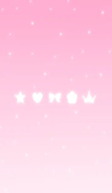 [LINE着せ替え] キラキラ -light pink-の画像1