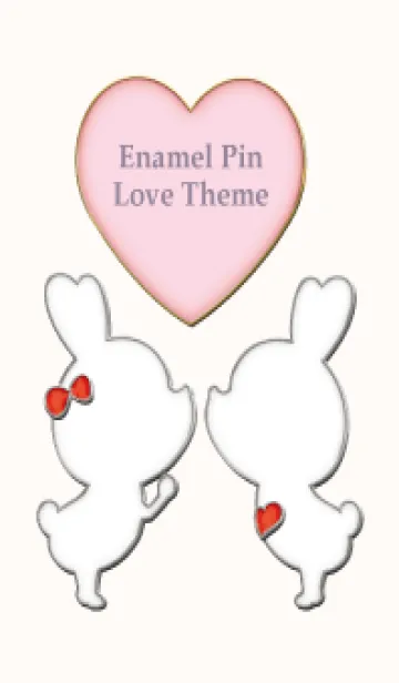 [LINE着せ替え] Enamel Pin LOVE Pair 94の画像1