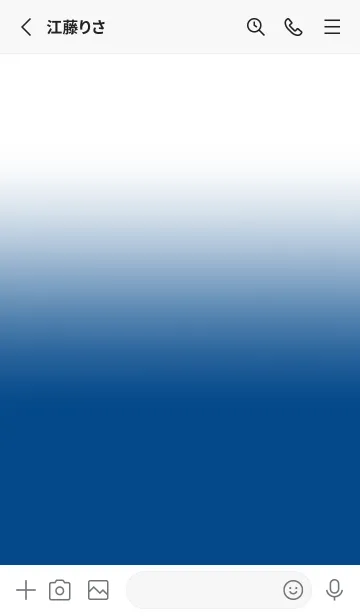 [LINE着せ替え] Cobalt Blue & White Theme V.5 (JP)の画像2