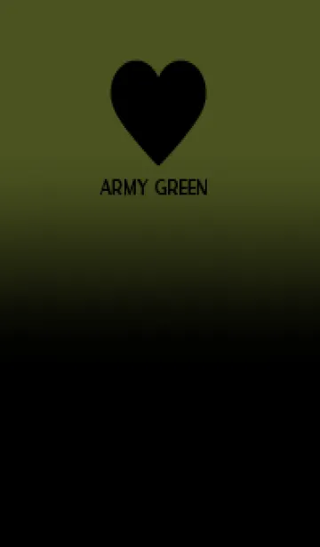 [LINE着せ替え] Black & Army Green Theme V.5 (JP)の画像1