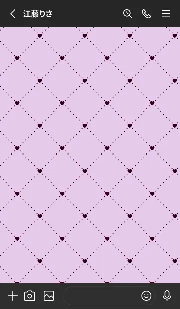 [LINE着せ替え] ハート レース 62の画像2