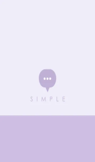 [LINE着せ替え] シンプル（purple)V.1569の画像1