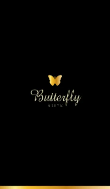 [LINE着せ替え] Gold Butterfly-MEKYM 12の画像1