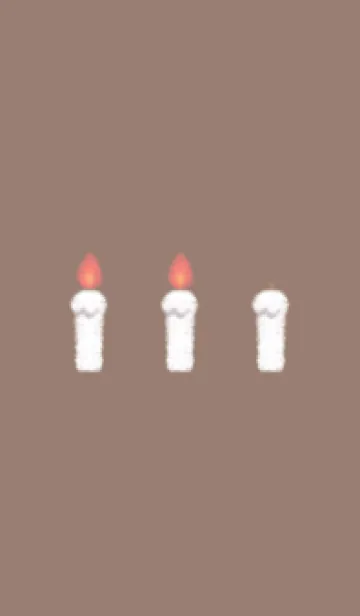 [LINE着せ替え] candle(dusty colors3-10)の画像1