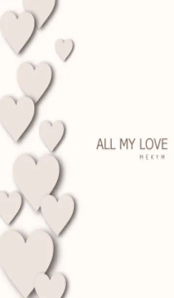 ALL MY LOVE BEIGEHEART - MEKYM 24の着せ替えメイン画像