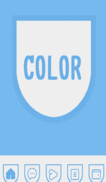 [LINE着せ替え] blue color W31の画像1