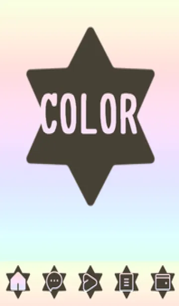 green color rainbow S03の着せ替えメイン画像