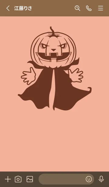 [LINE着せ替え] 妖怪 ジャックオランタン 一斤染の画像2