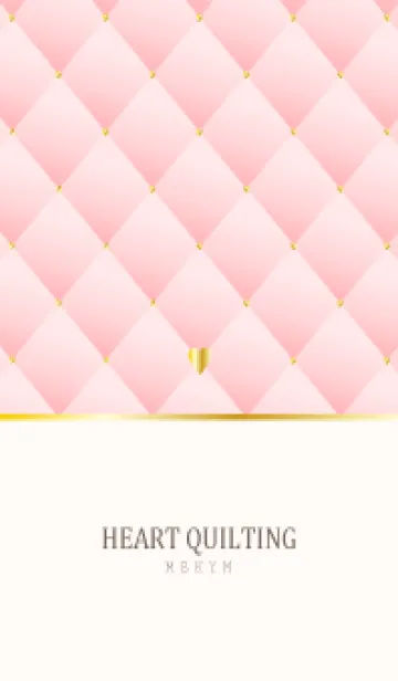 [LINE着せ替え] HEART QUILTING - PINK 4の画像1