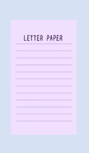 [LINE着せ替え] カラー便箋/パープル/ブルーグレイの画像1