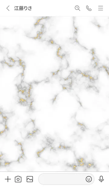 [LINE着せ替え] Minimalism Marble - Goldenの画像2