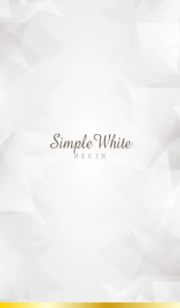 [LINE着せ替え] Simple White - MEKYM- 7の画像1