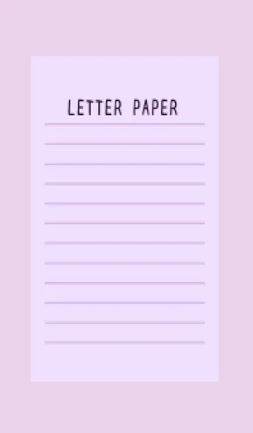 [LINE着せ替え] カラー便箋/パープル/ライトパープルの画像1