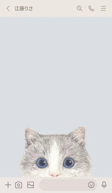 [LINE着せ替え] ICON CAT - マンチカン - PASTEL BL/06の画像2