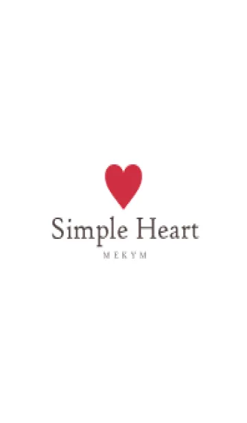 [LINE着せ替え] SIMPLE HEART-LOVE- 3の画像1