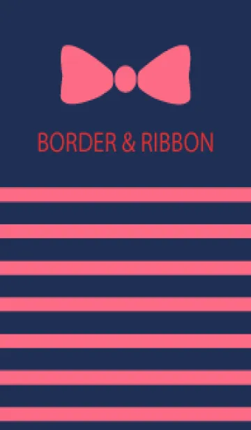 BORDER & PINKRIBBON -Navy 13-の着せ替えメイン画像