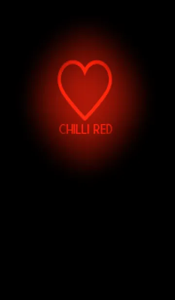 [LINE着せ替え] Chilli Red Neon Theme V5 (JP)の画像1