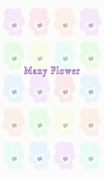 [LINE着せ替え] many flower 03 pansyの画像1