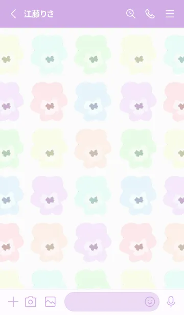 [LINE着せ替え] many flower 03 pansyの画像2