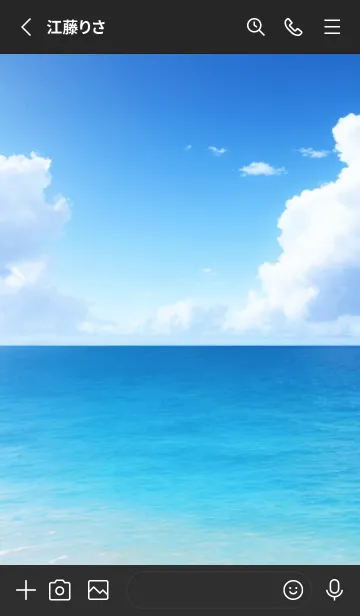 [LINE着せ替え] Ocean Theme - 020 BKの画像2