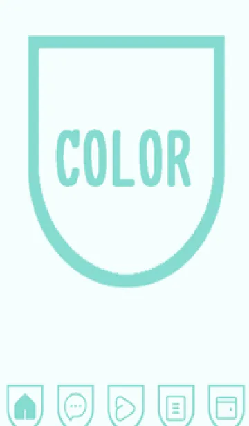 [LINE着せ替え] green color W68の画像1