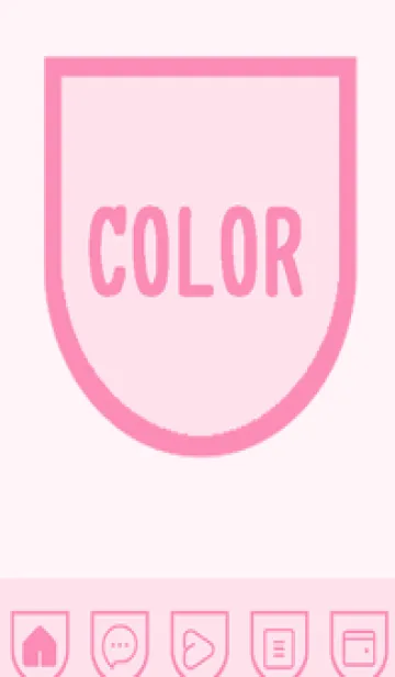 [LINE着せ替え] pink color W31の画像1