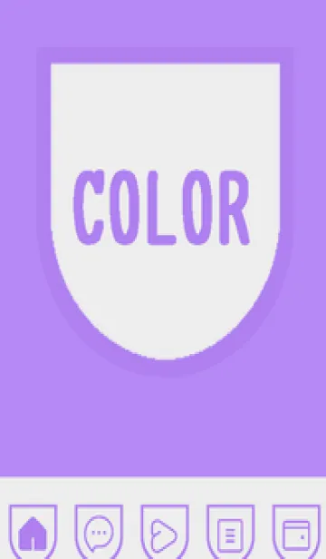 [LINE着せ替え] purple color W31の画像1