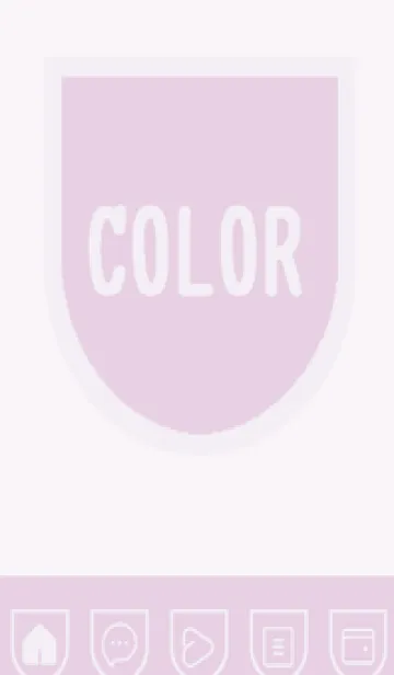 [LINE着せ替え] purple color W33の画像1