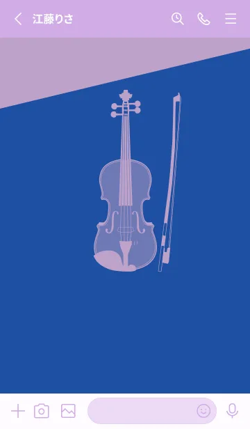 [LINE着せ替え] Violin CLR 瑠璃色の画像2