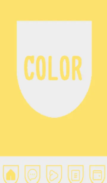 [LINE着せ替え] yellow color W31の画像1