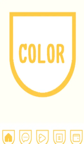 [LINE着せ替え] yellow color W33の画像1