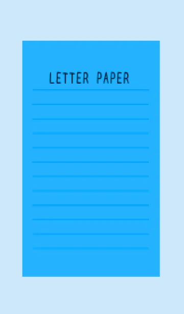 [LINE着せ替え] カラー便箋/ブルーの画像1