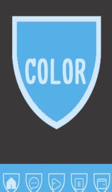 [LINE着せ替え] blue color X35の画像1