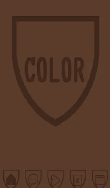 [LINE着せ替え] brown color X31の画像1