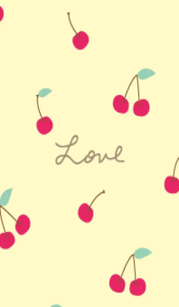 [LINE着せ替え] さくらんぼ くすみカラー2の画像1